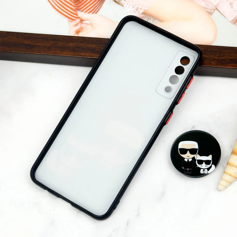قاب PC محافظ لنز دار طرح Boss Cat + پاپ سوکت Samsung Galaxy A30s / A50s