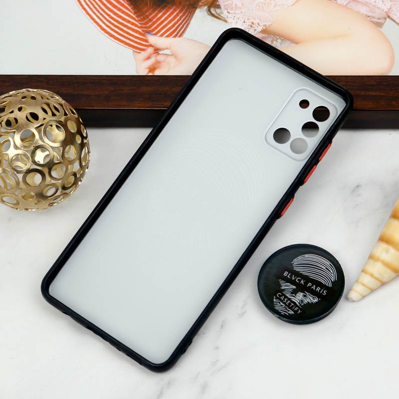 قاب PC محافظ لنز دار طرح Blvck + پاپ سوکت Samsung Galaxy A31
