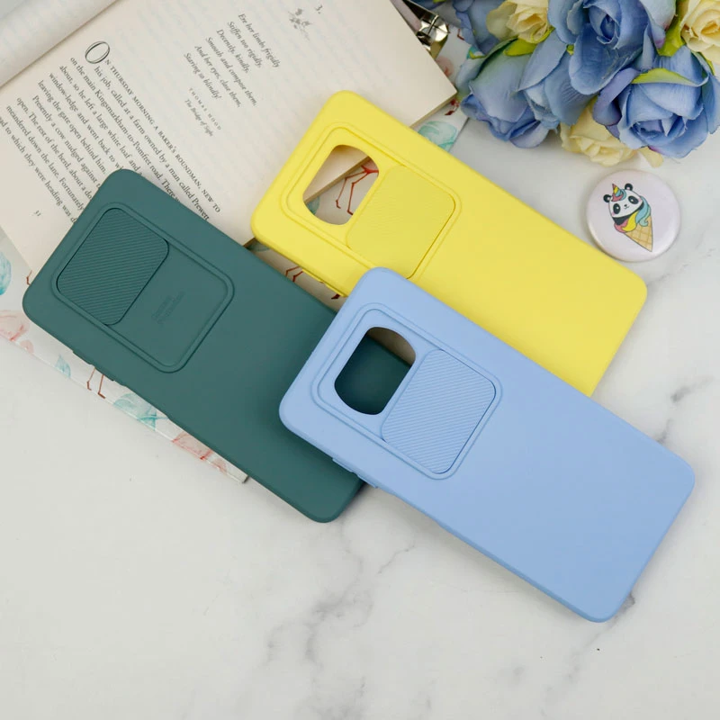 قاب سیلیکونی محافظ لنز کشویی Xiaomi Poco x3/x3 NFC/x3 pro