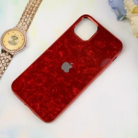 قاب یخی پشت گلسی iPhone 11 Pro Max قرمز