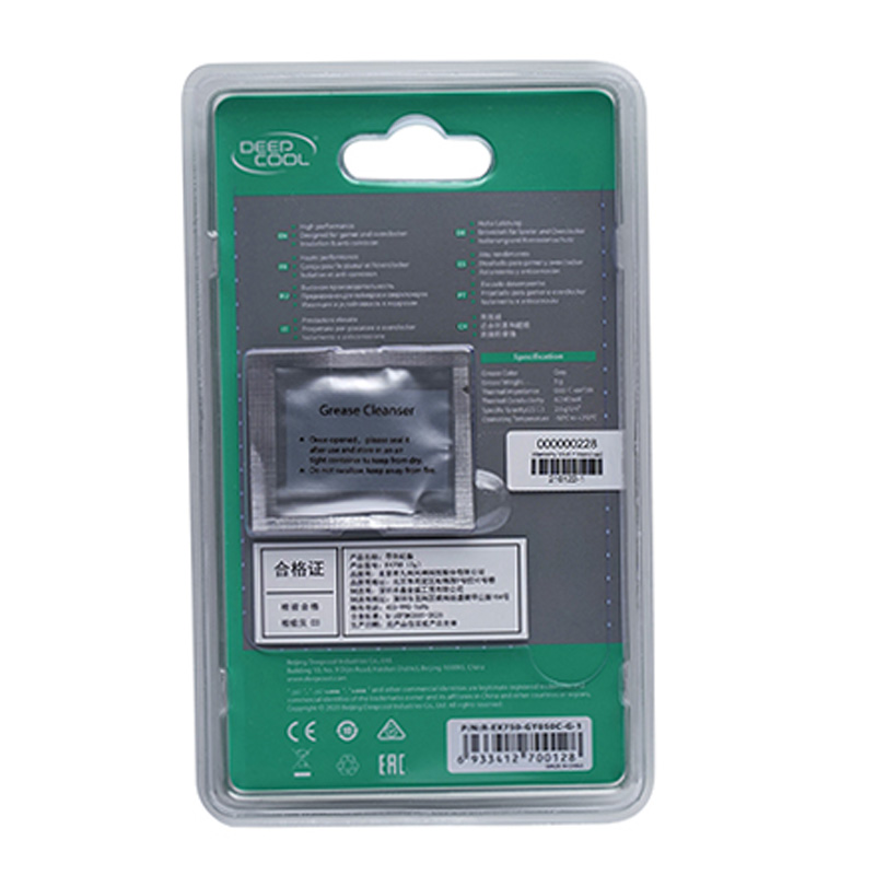 خمیر سیلیکون سرنگی DeepCool EX750 2.5g بسته 2 عددی