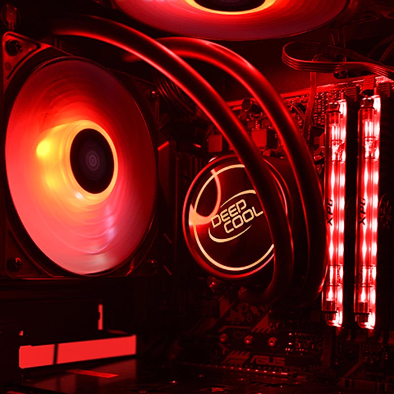 فن خنک کننده CPU دیپ کول DeepCool GAMMAXX L120T Red
