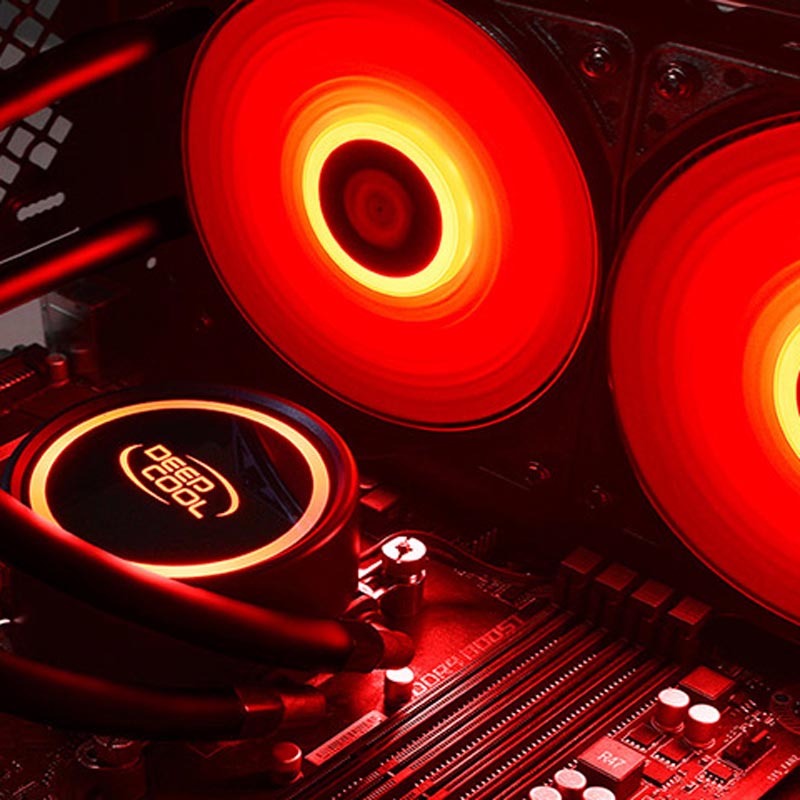 فن خنک کننده CPU دیپ کول DeepCool GAMMAXX L240T Red