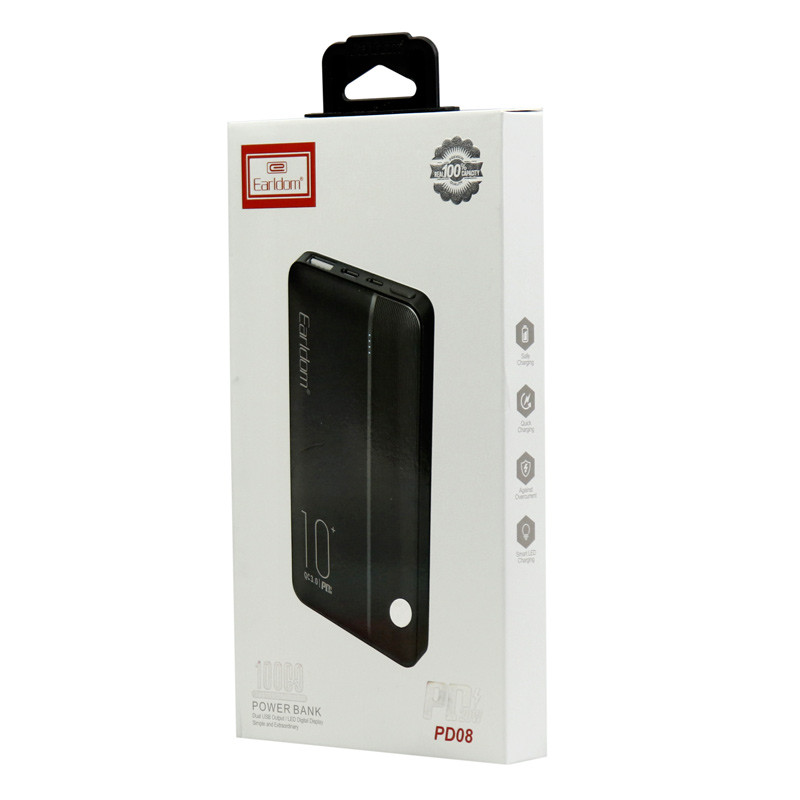 پاوربانک فست شارژ 10000 ارلدام EARLDOM ET-PD08 QC3.0 PD