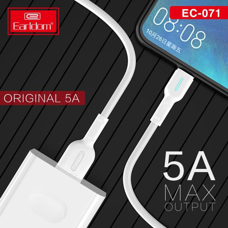 کابل فست شارژ Earldom EC-071 5A Type-C 1m