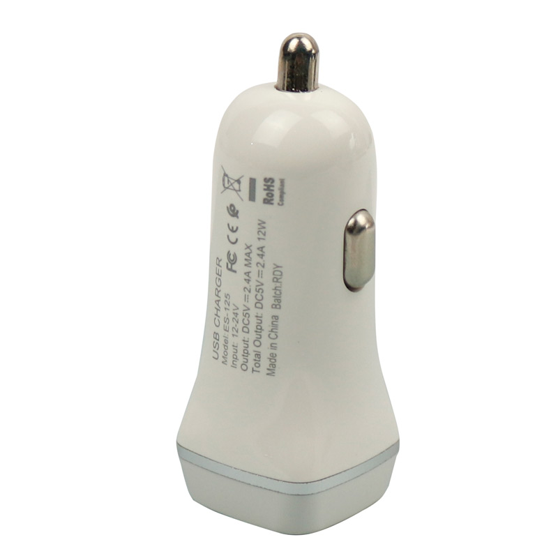 شارژر فندکی Earldom ES-125 2.4A + کابل میکرو یو اس بی