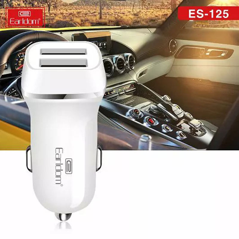 شارژر فندکی Earldom ES-125 2.4A + کابل Type-C