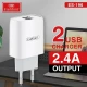 شارژر دیواری فست شارژ Earldom ES-196 2.4A + کابل میکرو یو اس بی