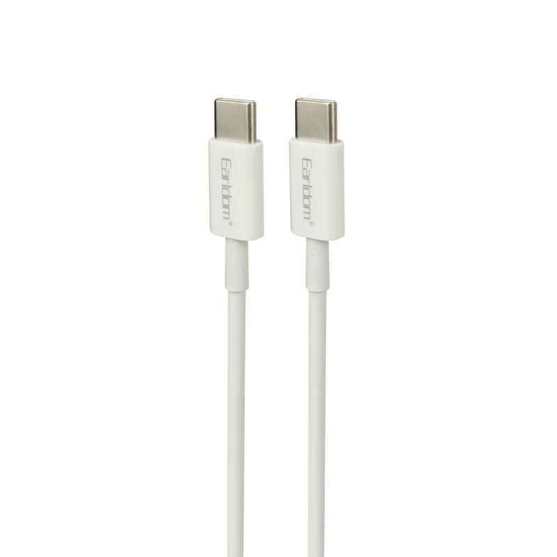 شارژر دیواری فست شارژ Earldom ES-EU2 2Port 3A QC3.0 PD 20W Type-C + کابل تبدیل Type-C