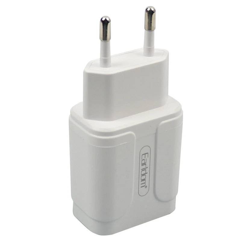 شارژر دیواری فست شارژ Earldom ES-KC24 2.4A QC3 12W + کابل آیفونی