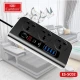 چند راهی 3 خانه ارلدام ES-SC02 با کابل 1.8 متری + شارژر USB