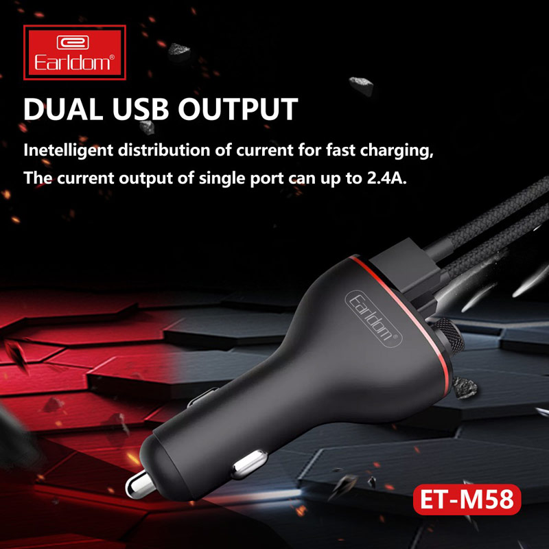 FM Player بلوتوثی + شارژر فندکی Earldom ET-M58