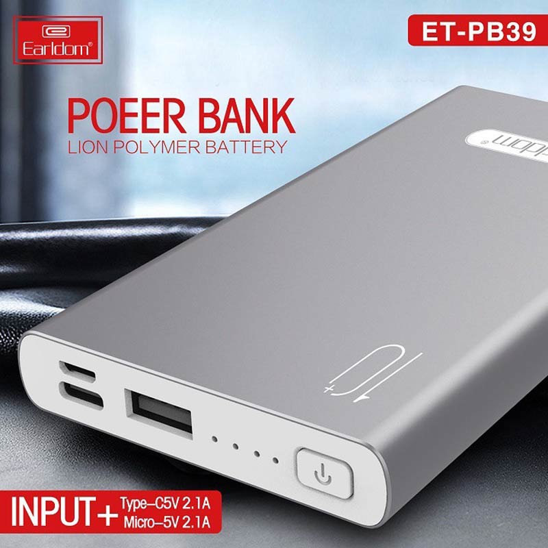 پاور بانک فست شارژ 10000 ارلدام Earldom ET-PB39