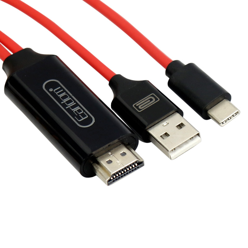 کابل تبدیل Earldom ET-W12 Type-C to HDMI 2m