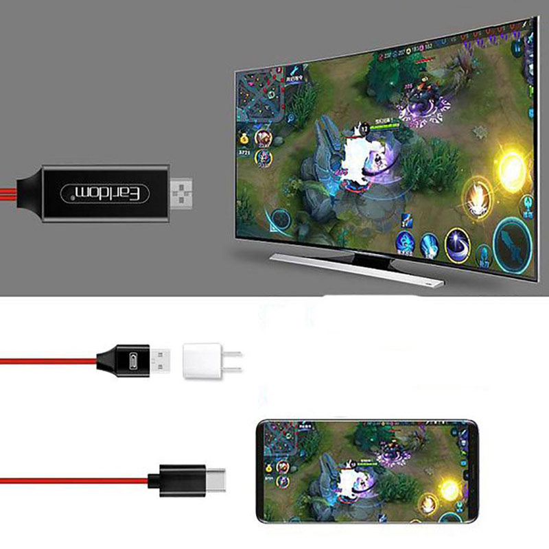 کابل تبدیل Earldom ET-W12 Type-C to HDMI 2m