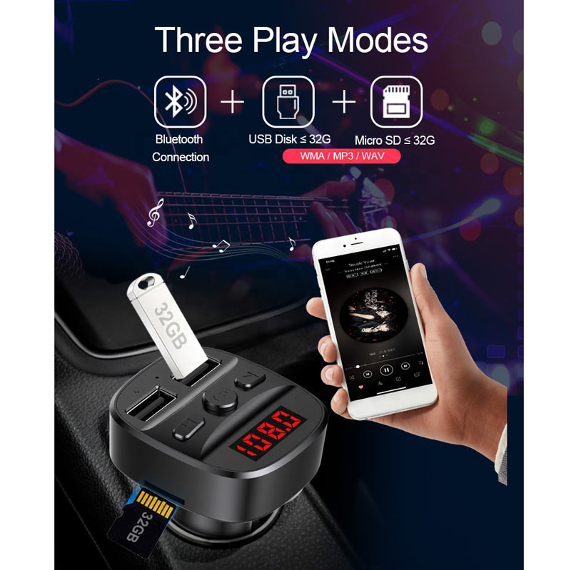 FM Player بلوتوثی + شارژر فندکی Earldom ET-M47