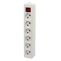 چند راهی 6 خانه برق الکترو فاز Electro Faz با کابل 7 متری