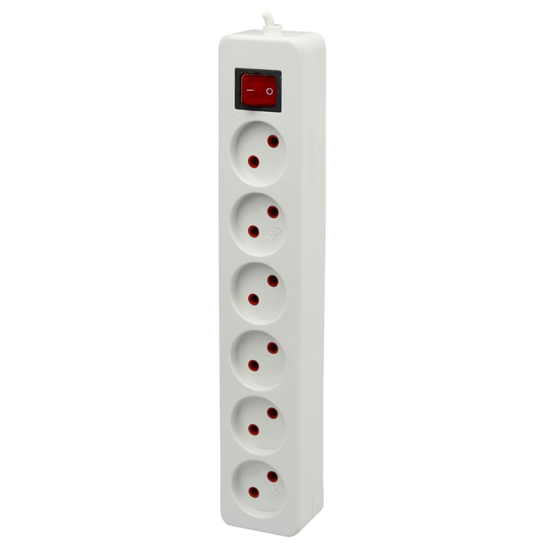 چند راهی 6 خانه برق الکترو فاز Electro Faz با کابل 7 متری