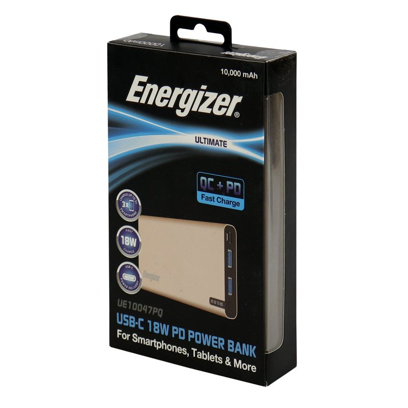 پاور بانک فست شارژ 10000 انرجایزر Energizer UE10047PQ PD 18W