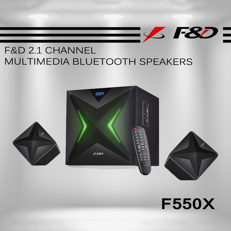 اسپیکر بلوتوثی رم و فلش خور F&D F550X + ریموت کنترل