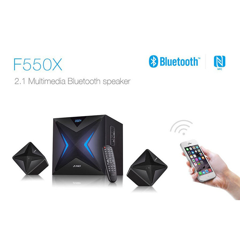 اسپیکر بلوتوثی رم و فلش خور F&D F550X + ریموت کنترل