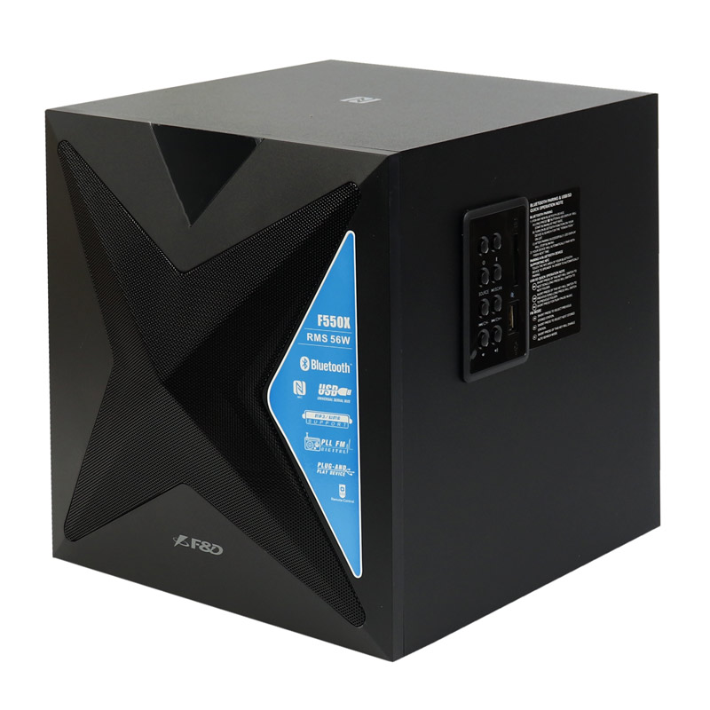 اسپیکر بلوتوثی رم و فلش خور F&D F550X + ریموت کنترل