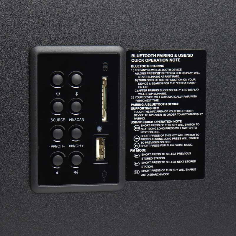 اسپیکر بلوتوثی رم و فلش خور F&D F550X + ریموت کنترل