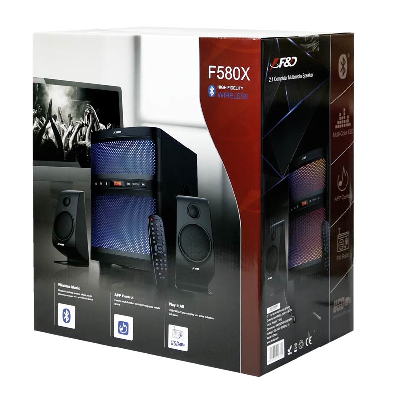 اسپیکر بلوتوثی فلش خور Fenda F&D F580X + ریموت کنترل
