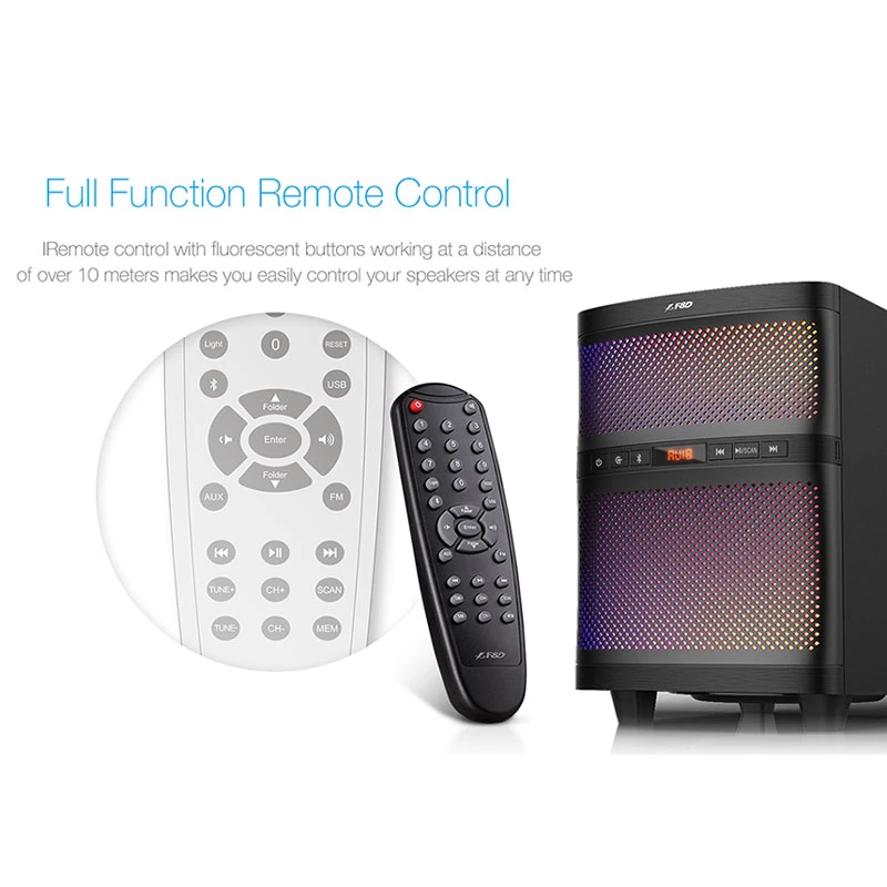 اسپیکر بلوتوثی فلش خور Fenda F&D F580X + ریموت کنترل