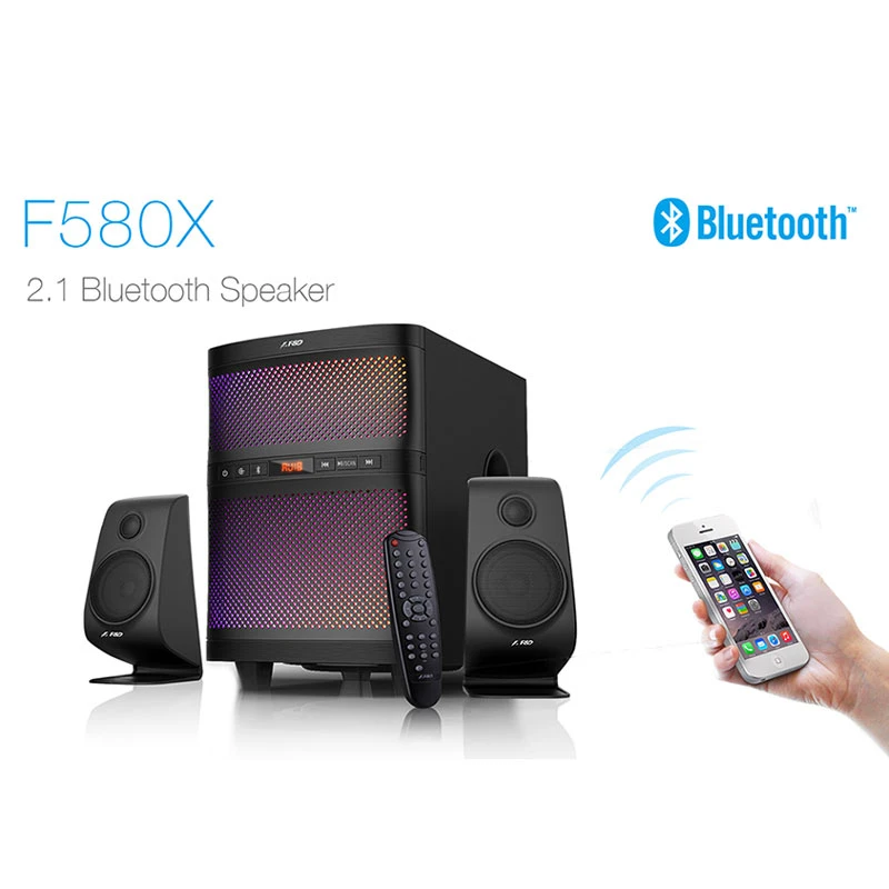 اسپیکر بلوتوثی فلش خور Fenda F&D F580X + ریموت کنترل