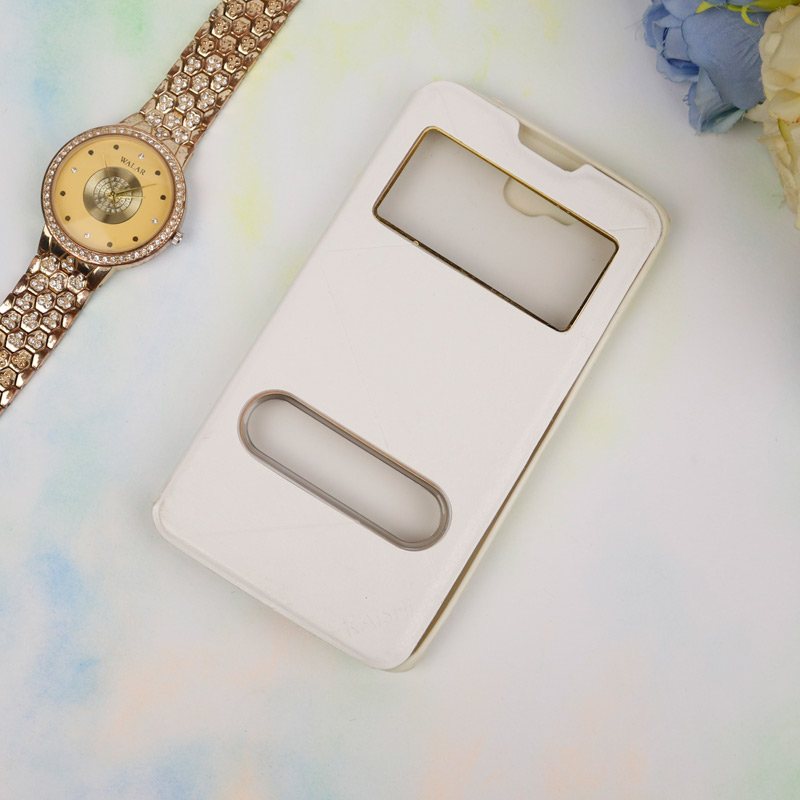 کیف کلاسوری چرمی Huawei Ascend G615 سفید