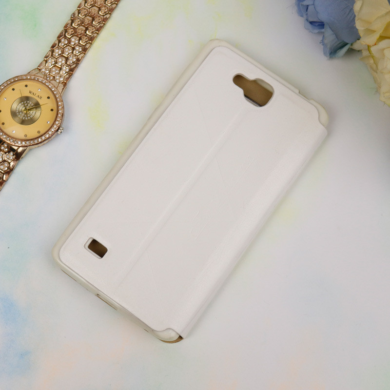 کیف کلاسوری چرمی Huawei Ascend G615 سفید