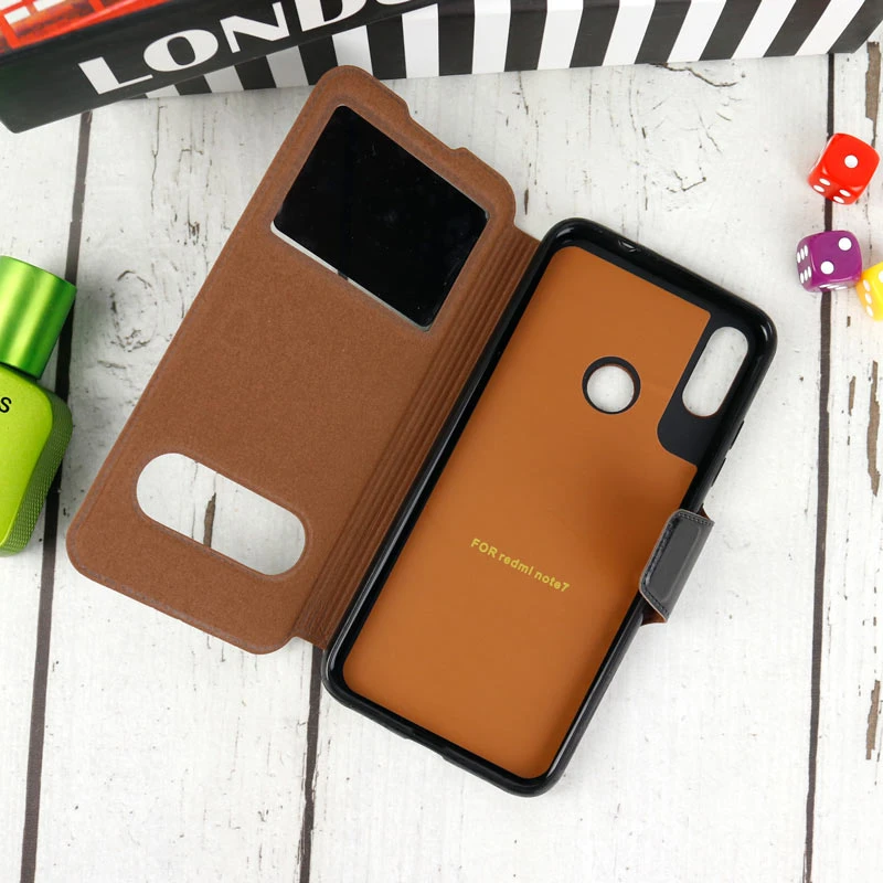 کیف کلاسوری چرمی Xiaomi Redmi Note 7 مشکی