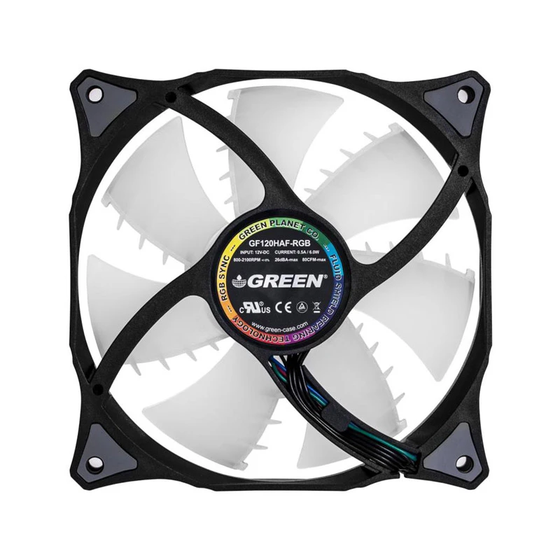 فن کیس گرین GF120-RGB