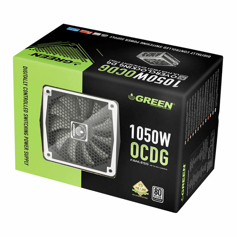 پاور ماژولار 1050 وات گرین Green GP1050B-OCDG Platinum