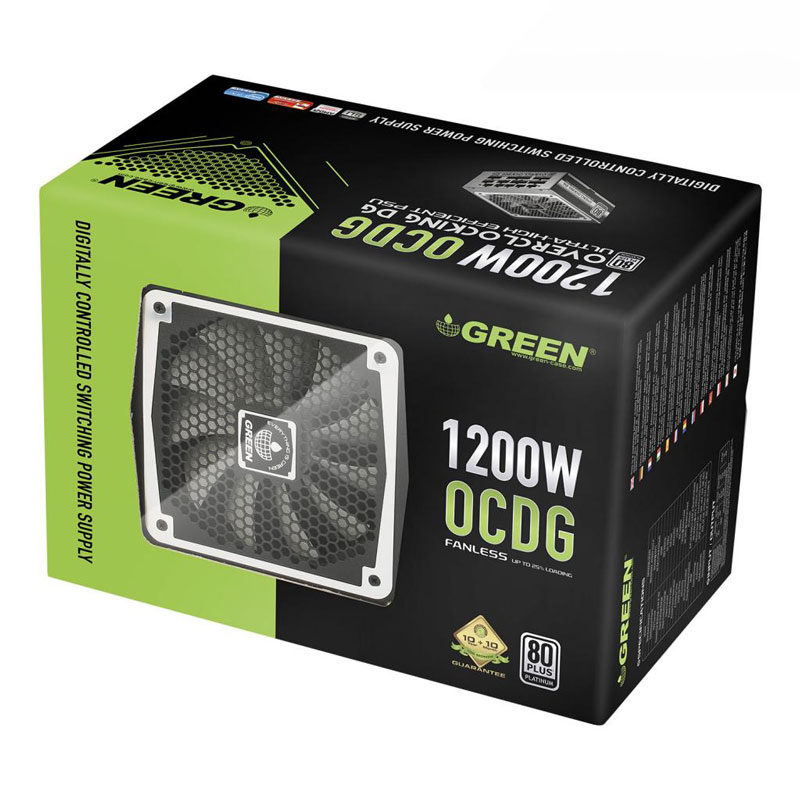 پاور ماژولار 1200 وات گرین Green GP1200B-OCDG Platinum