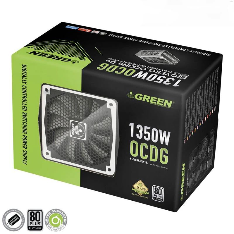 پاور ماژولار 1350 وات گرین Green GP1350B-OCDG Platinum