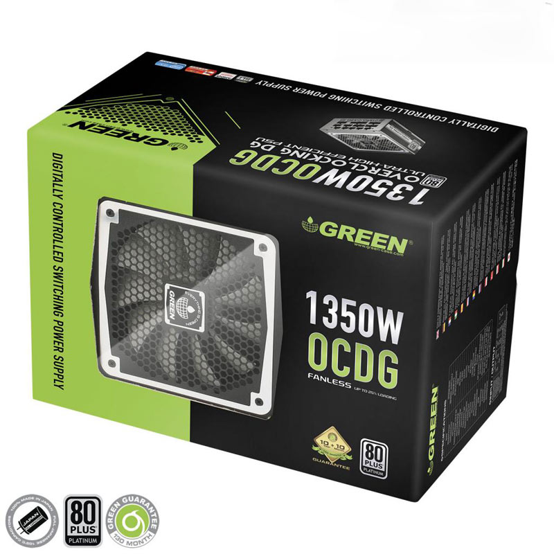 پاور ماژولار 1350 وات گرین Green GP1350B-OCDG Platinum