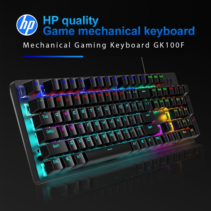کیبورد گیمینگ اچ پی Mechanical GK100F RGB