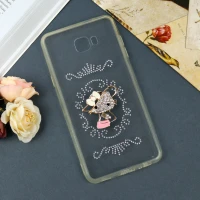 قاب شفاف نگین دار Samsung Galaxy C7 Pro