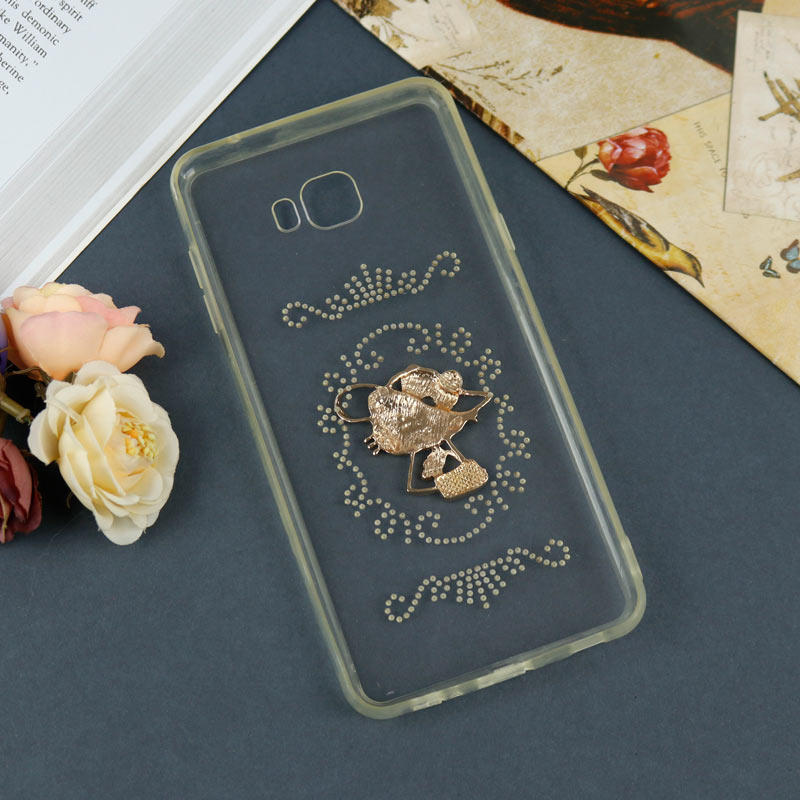 قاب شفاف نگین دار Samsung Galaxy C7 Pro