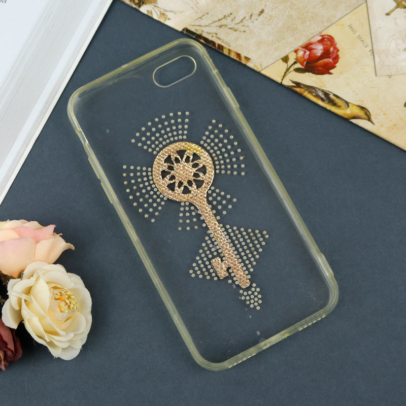 قاب شفاف نگین دار iPhone 7/8