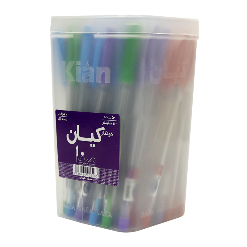 خودکار کیان رنگی Kian 1mm بسته 50 عددی