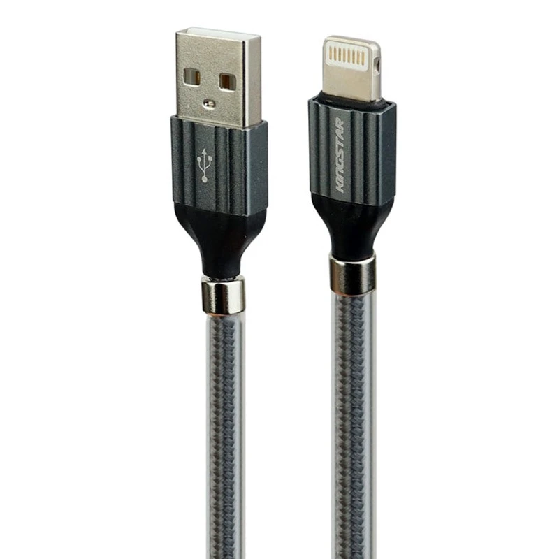 کابل آیفونی فست شارژ KingStar K41i 2.1A 1m