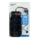 چند راهی 6 خانه ارت دار کینگ استار KPS5105 با کابل 2 متری + شارژر USB