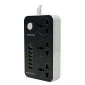 چند راهی 3 خانه کینگ استار KPS5109 با کابل 2 متری + شارژر USB