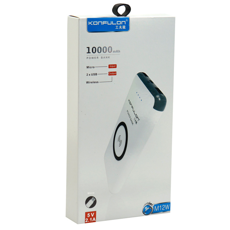 پاور بانک بی سیم 10000 کانفلون Konfulon M12W