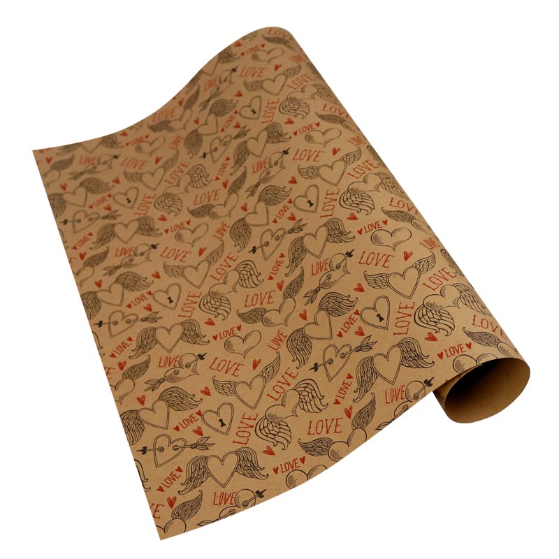 کاغذ کادو کرافت طرح دار بسته 50 عددی