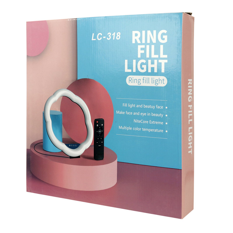 رینگ لایت پایه دار LC-318 Ring Fill Light + ریموت کنترل