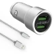 شارژر فندکی LDNIO C302 3.6A + کابل MicroUSB